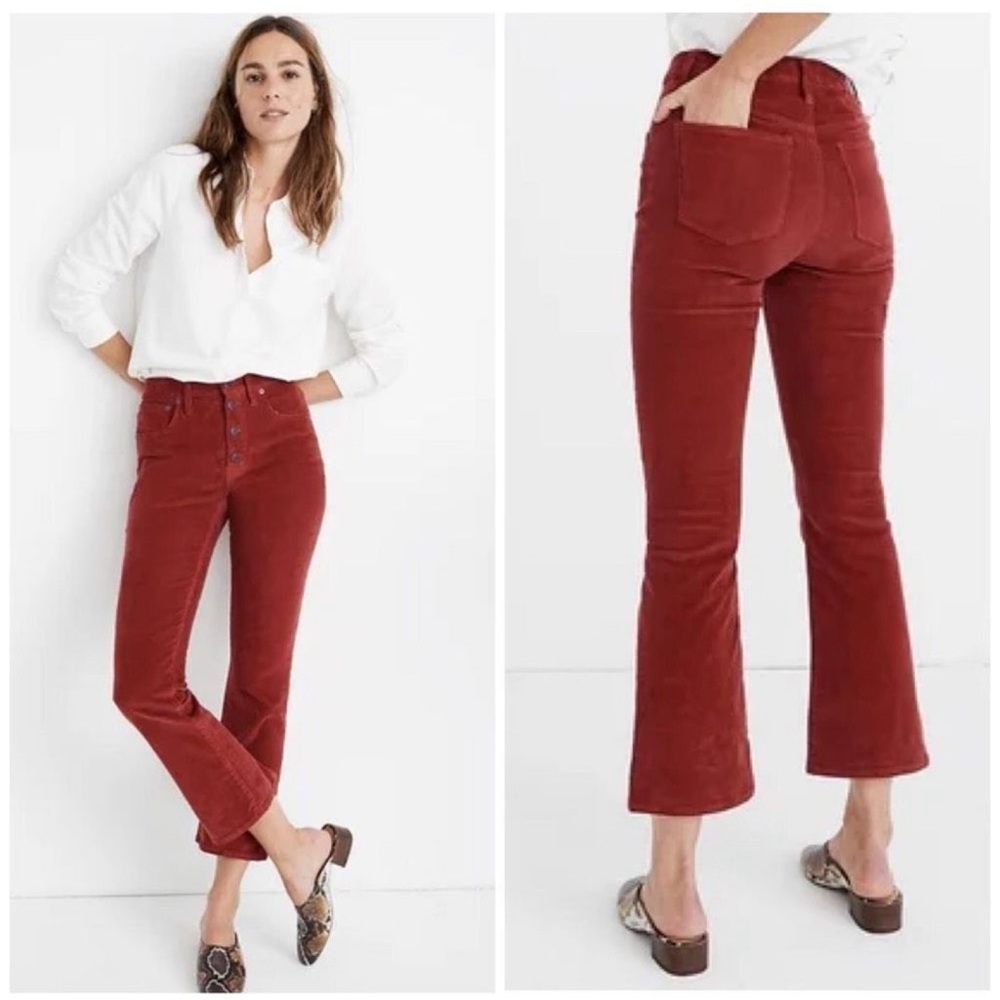 Madewell Red Corduroy Pants